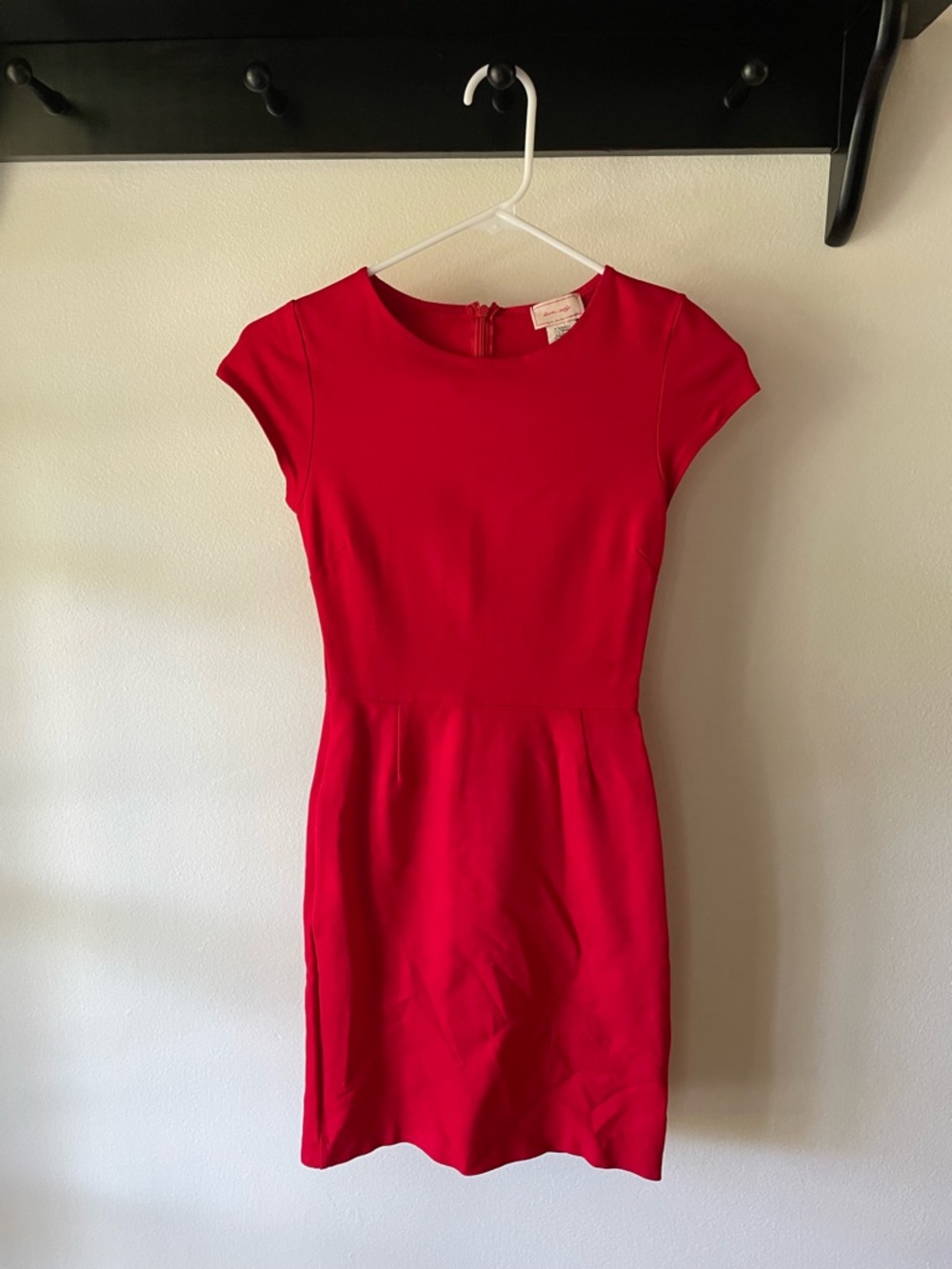 love...ady Red Cap-Sleeve Mini Dress